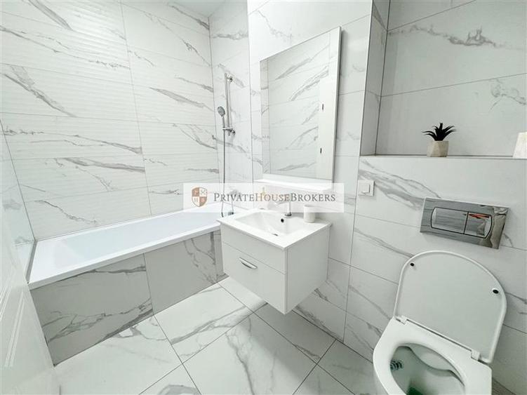 Apartament cu 2 camere semidecomandat, mobilat în Pipera