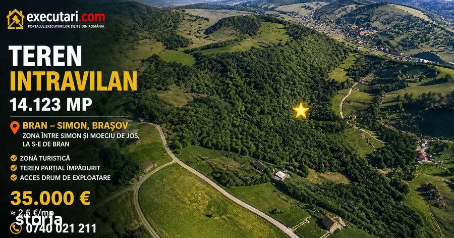Teren de 13434 mp, în Bran