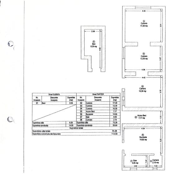 Casă cu 3 camere cu Teren 417 Mp în Central