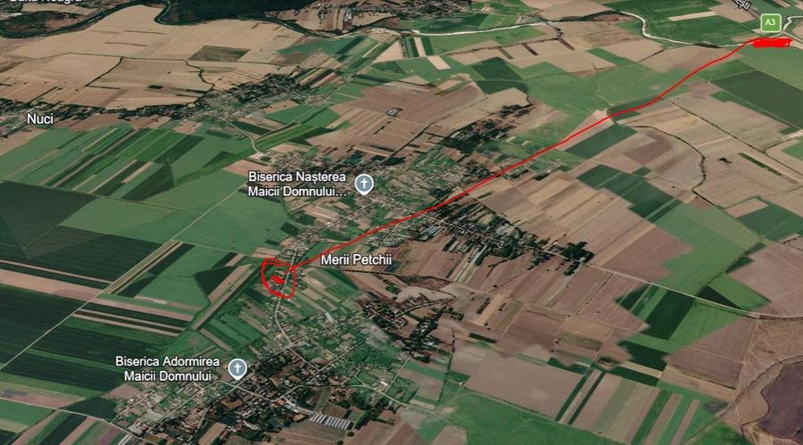 Teren agricol intravilan de 900 mp, în Nuci