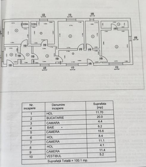 Casă individuală cu 3 camere cu Canalizare în Dumbrăveni