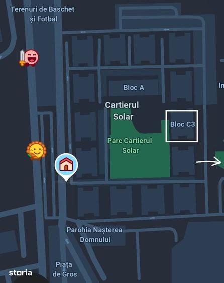 Apartament cu 2 camere decomandat în Exterior Vest
