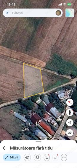 Teren de 1100 mp, în Bătești