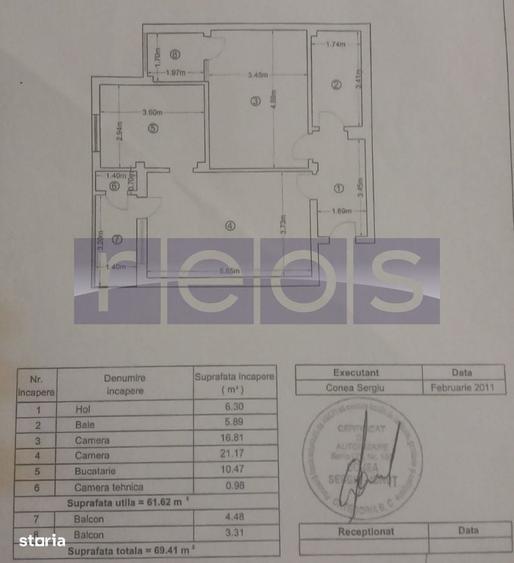 Apartament cu 2 camere decomandat în Ghencea