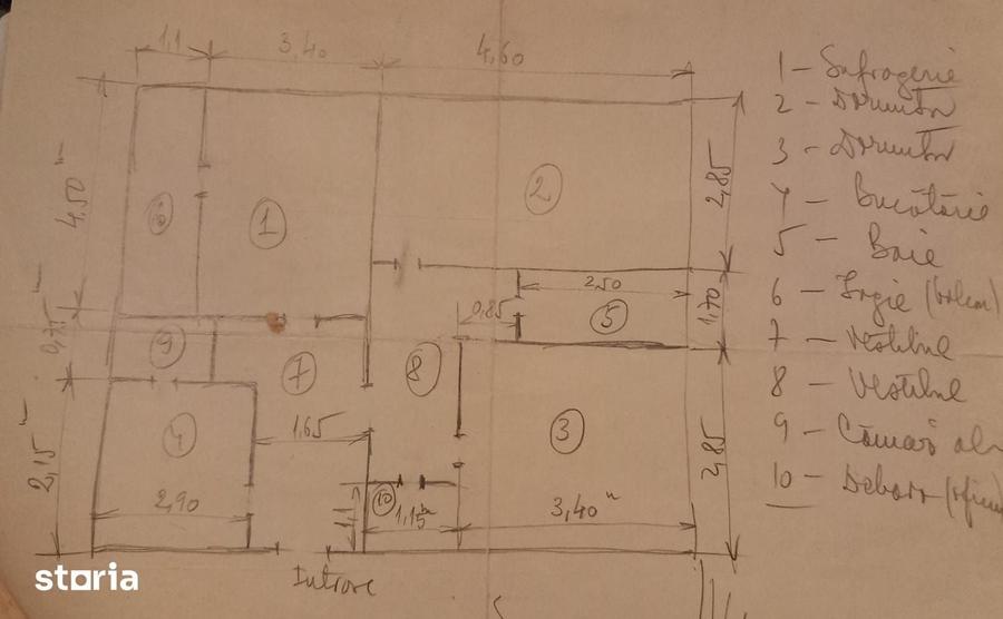 Apartament cu 3 camere decomandat în Șagului