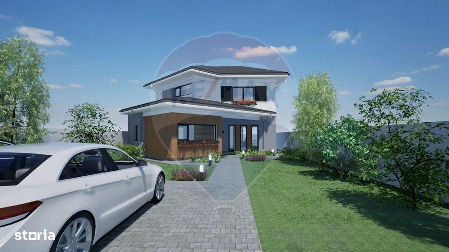Casă cu 4 camere cu Teren 750 Mp în Cârcea