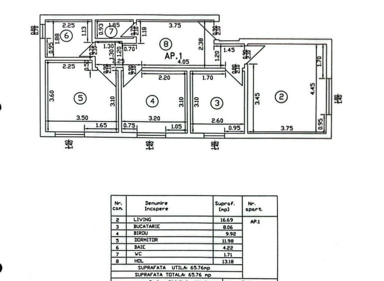 TUR VIRTUAL! 3 camere | CURTE 54mp | 2 LOCURI DE PARCARE | Mobilat & U - 1