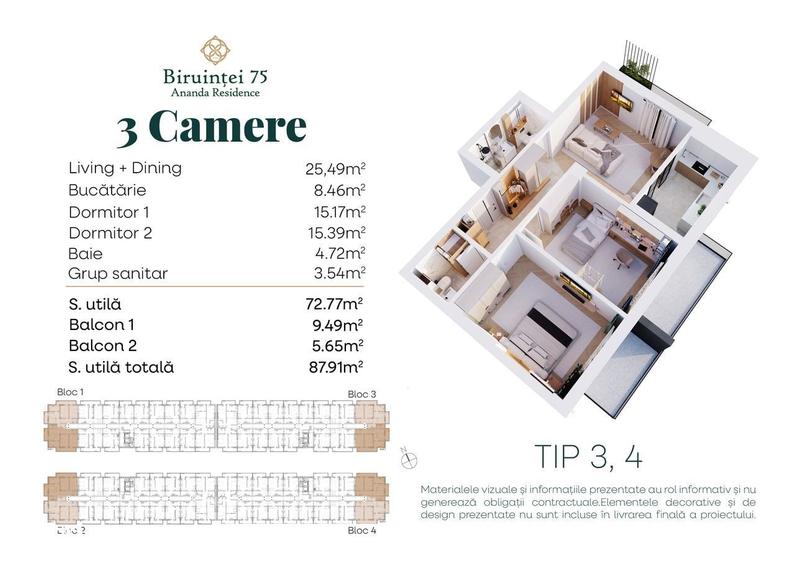 Direct dezvoltator - Apartament 3 camere modern - Metrou Berceni - 4