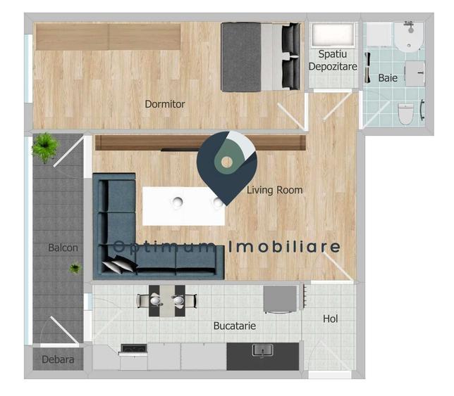 Apartament cu 2 camere de inchiriat in Zorilor, 2/4,  Golden Tulip ! - 8