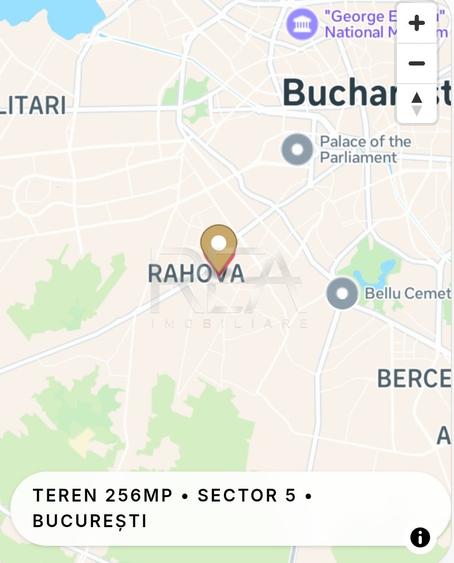 Teren Construcții intravilan de 256 mp, în Rahova