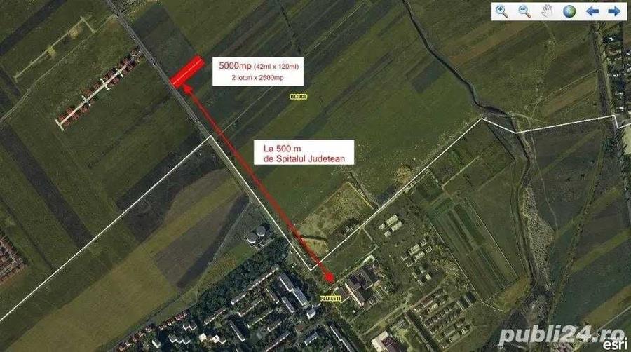 Teren de 5000 mp, în Central