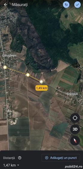Teren de 15 mp, în Călugăreni