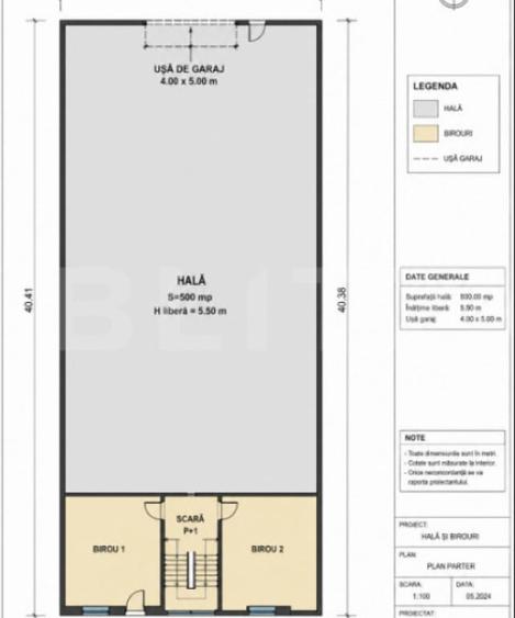 Spațiu comercial, de 500 mp, în Central