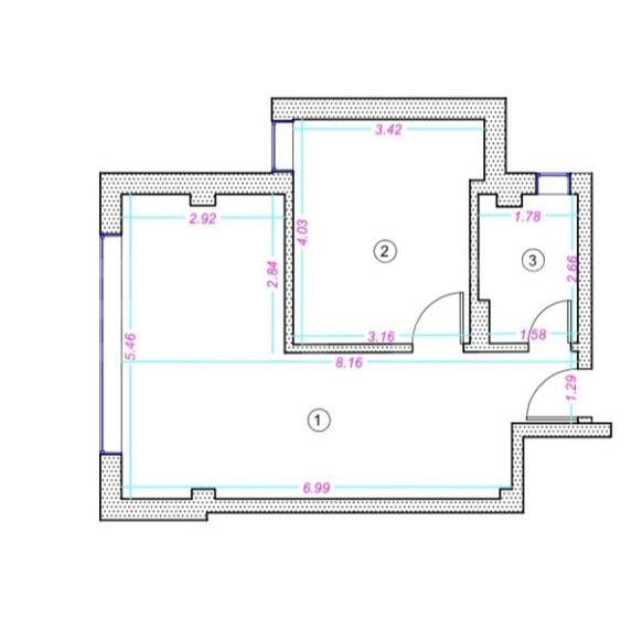 Apartament cu 2 camere semidecomandat în Grigorescu