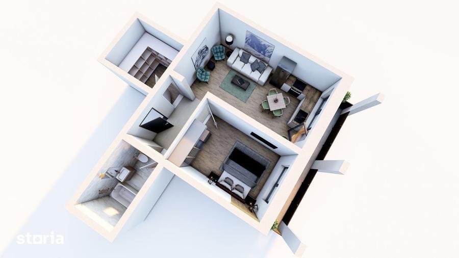 Apartament cu 2 camere în Sânpetru — fotografia 3