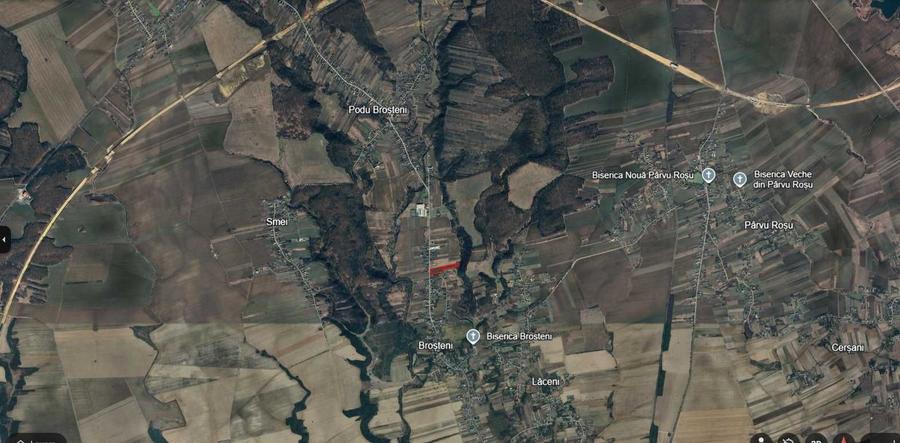 Teren de 13383 mp, în Broșteni