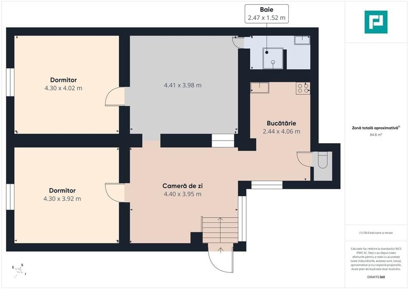 Apartament cu 4 camere în Central