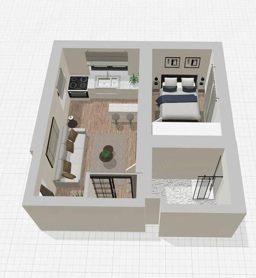Apartament cu 2 camere decomandat în Central