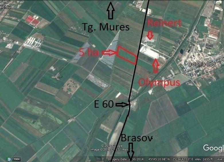 Teren Construcții extravilan de 50000 mp, în Hălchiu
