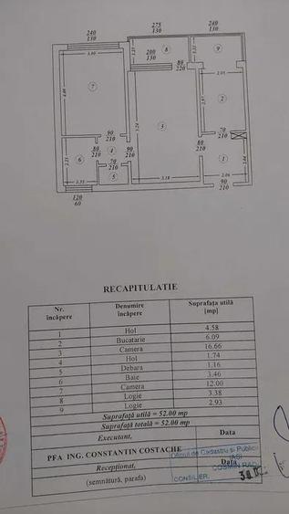 Apartament cu 2 camere semidecomandat, mobilat în Podu Roș