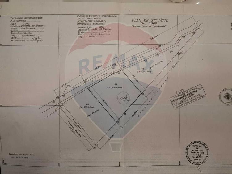 Teren Construcții intravilan de 2809 mp, în Pasărea