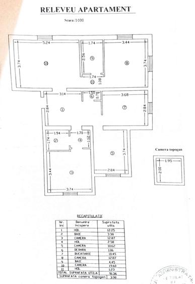 Apartament cu 4 camere decomandat în Tudor Vladimirescu