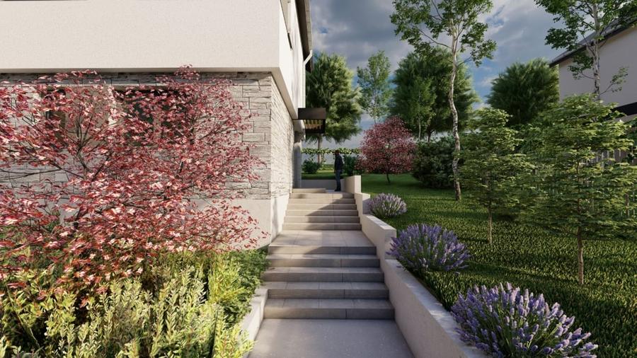 Duplex cu 4 camere cu Canalizare în Chinteni