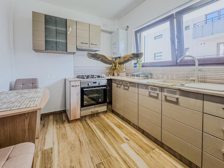 Apartament cu 2 camere semidecomandat, mobilat în Borhanci