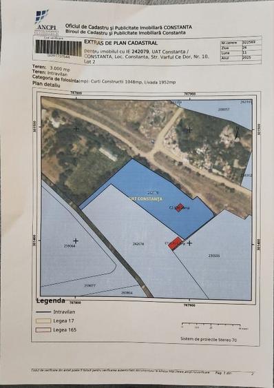 Teren Construcții intravilan de 3000 mp, în CET