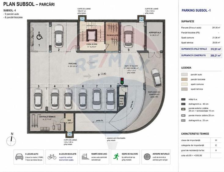 Apartament cu 2 camere de vânzare zona semicentrală-Marasti - 9