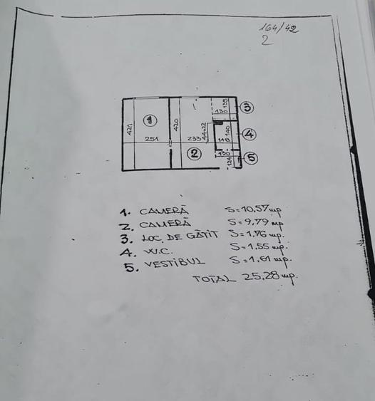 Apartament cu 2 camere semidecomandat în Bucur Obor