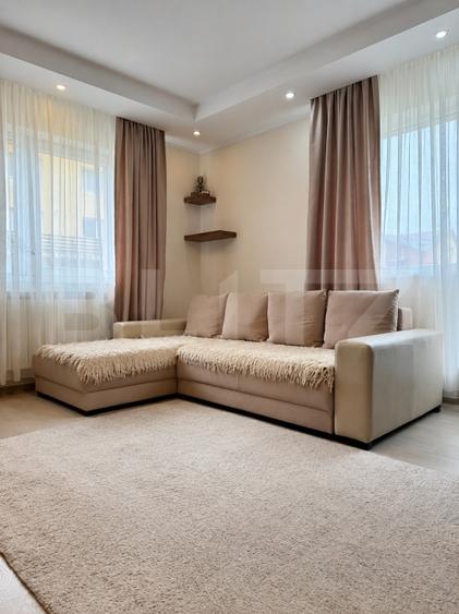 Apartament cu 2 camere decomandat, mobilat în Sânpetru