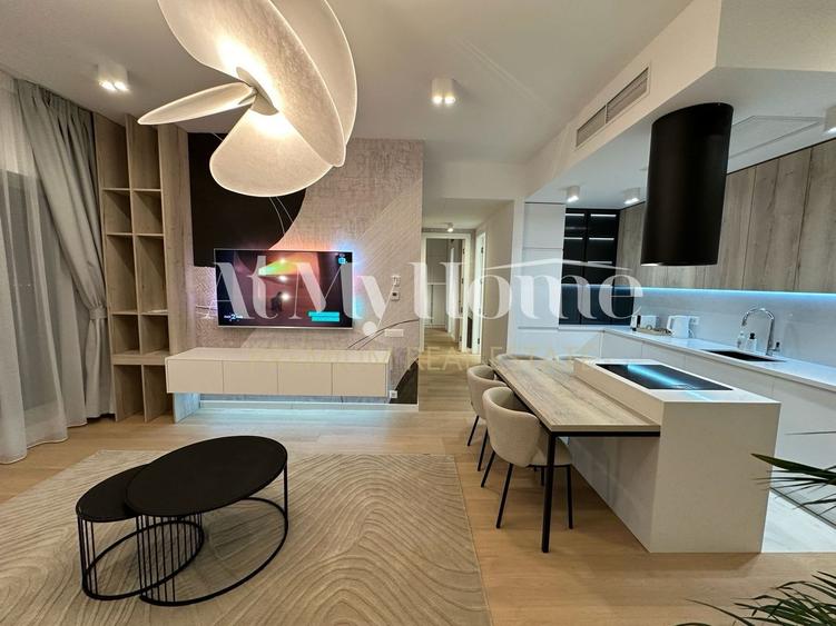 Apartament cu 3 camere decomandat, mobilat în Barbu Văcărescu
