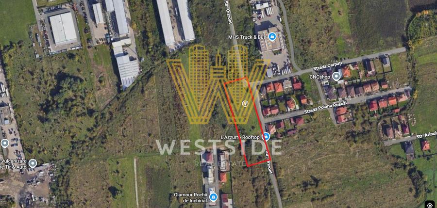 Teren Construcții extravilan de 6330 mp, în Lugojului