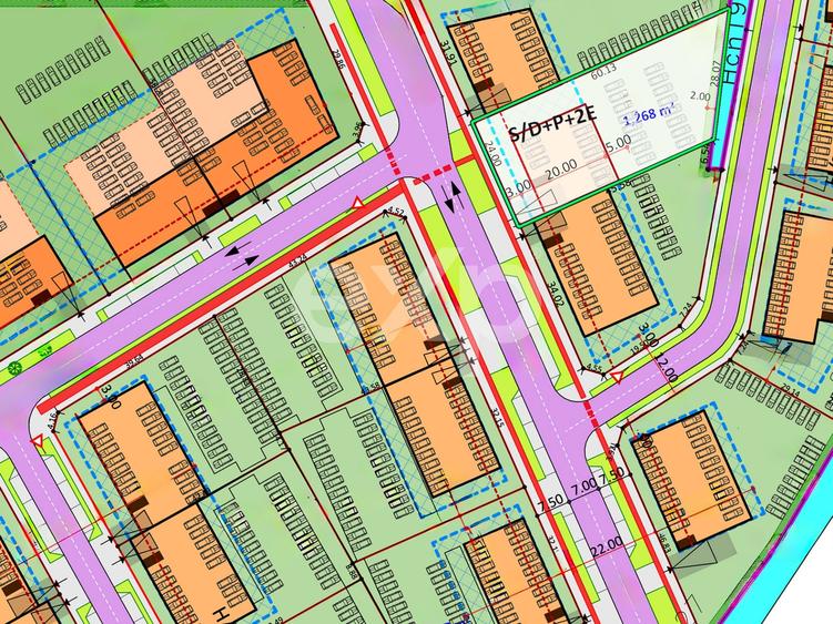 Teren Construcții intravilan de 1268 mp, în Giroc