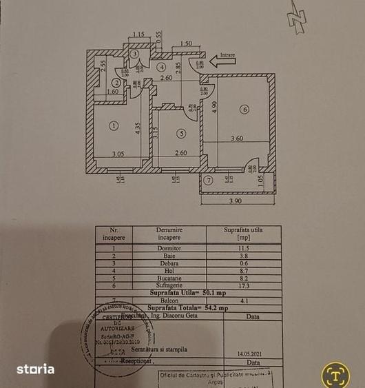 Apartament cu 2 camere în Central
