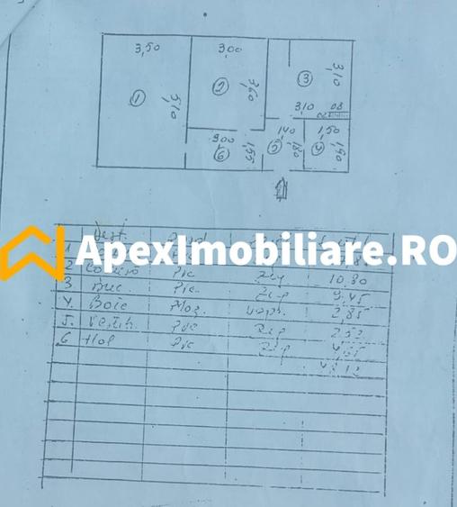 Apartament cu 2 camere decomandat în Rahova