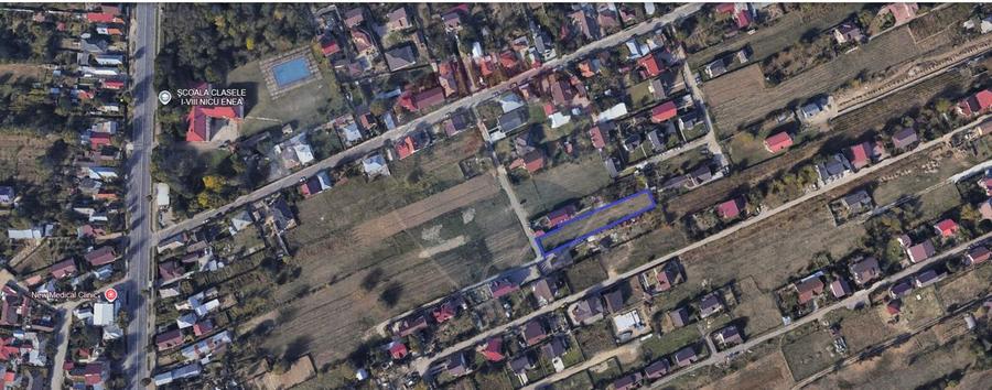 Teren Construcții intravilan de 1167 mp, în Șerbănești