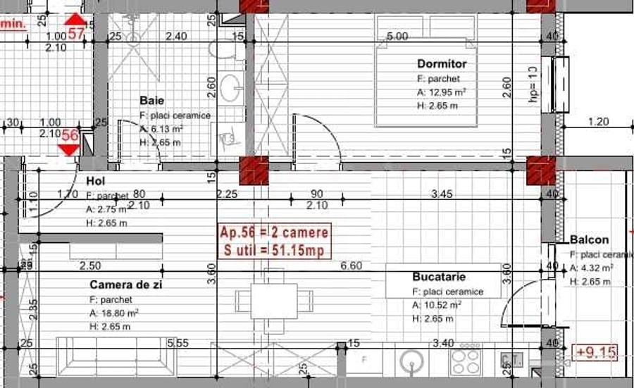 Apartament cu 2 camere, finisat nou, zona Tineretului, Tva inclus - 8