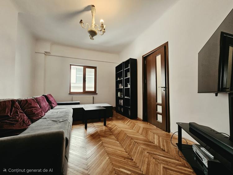 Apartament cu 3 camere semidecomandat în Dorobanți