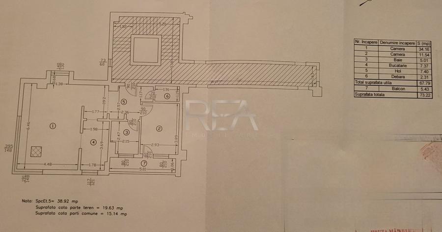 Apartament cu 3 camere decomandat, mobilat în Titan