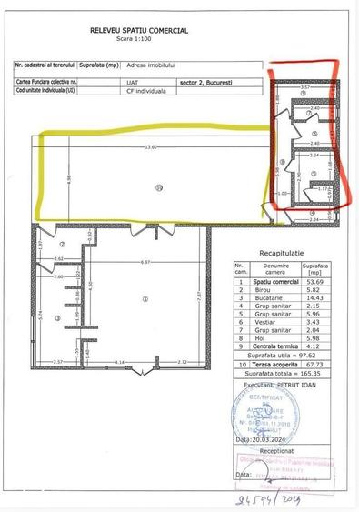 Spațiu comercial, de 73.94 mp, în Pipera