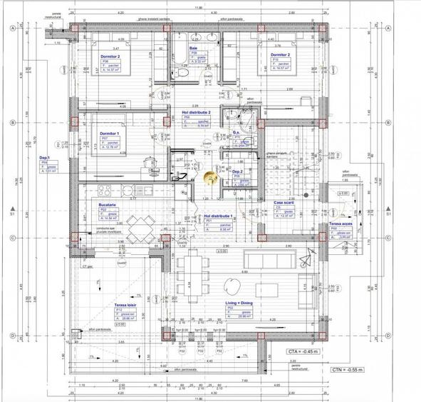 Apartament cu 4 camere în Central
