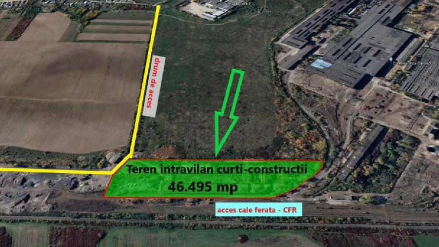 Teren Construcții intravilan de 46495 mp, în Central