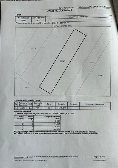 Teren de 400 mp, în Săteni