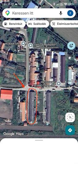 Spațiu industrial, în Ilieni
