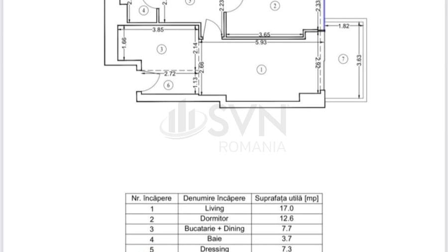 Apartament cu 2 camere decomandat în Aviației