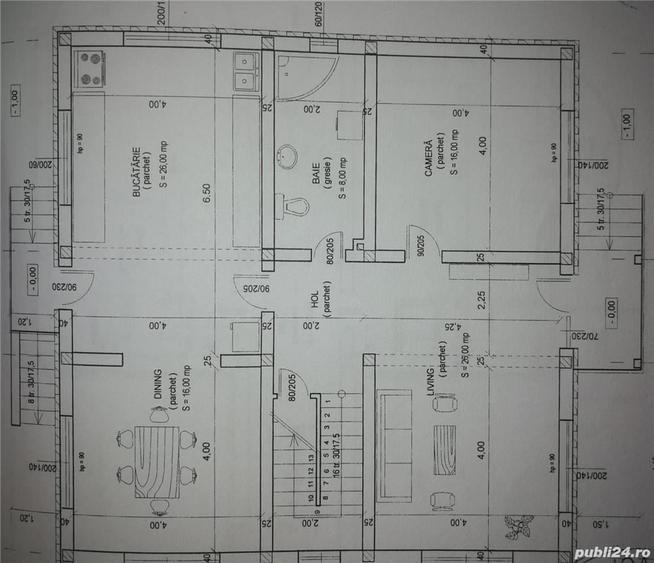Casă cu 1 camere în Central