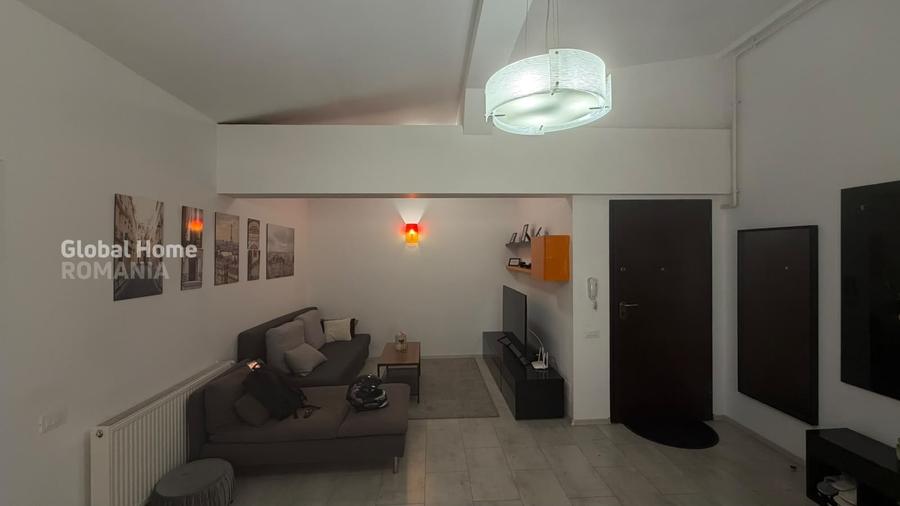 Apartament cu 2 camere semidecomandat, mobilat în Băneasa