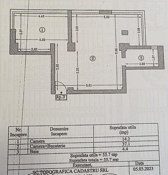 Apartament luminos cu 2 dormitoare si parcare privata - 7